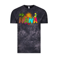 Cloud Black summer nana Vintage Tee - RanaPortraitStore