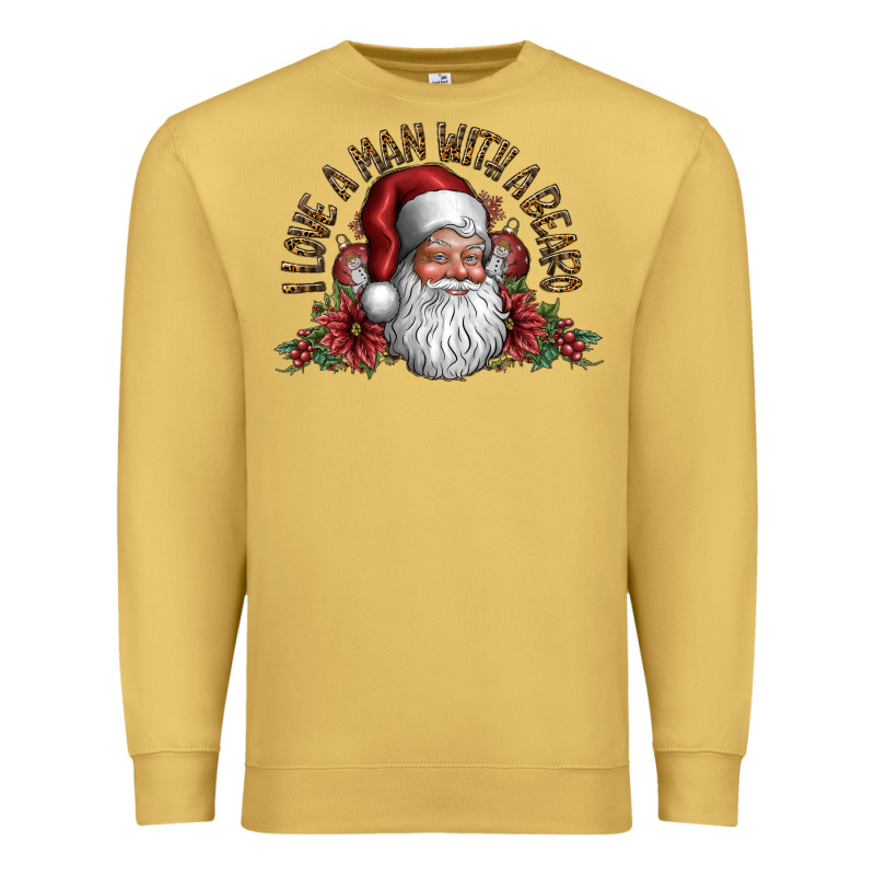 I Love A Man With A Bearo Premium Sweatshirt by CowhideDigitalArt | Teevron