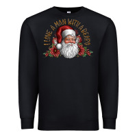 Black i love a man with a bearo Premium Sweatshirt - CowhideDigitalArt