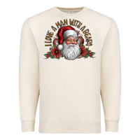 Sandshell i love a man with a bearo Premium Sweatshirt - CowhideDigitalArt