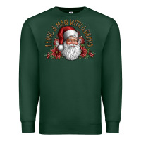 Sports Green i love a man with a bearo Premium Sweatshirt - CowhideDigitalArt