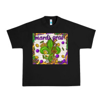 Black Mardi Gras fleur de lis Urban Heavy Tee - NancyCooperArtShop