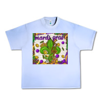 Grape Ice Mardi Gras fleur de lis Urban Heavy Tee - NancyCooperArtShop