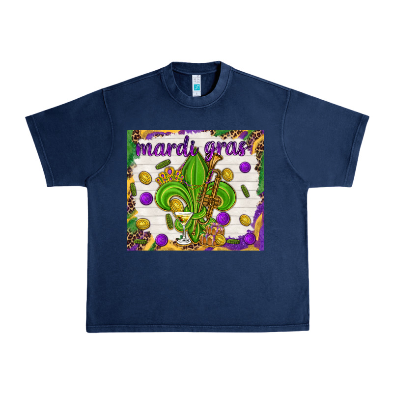 Mardi Gras Fleur De Lis Urban Heavy Tee by NancyCooperArtShop | Teevron