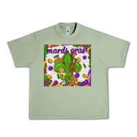 Oil Green Mardi Gras fleur de lis Urban Heavy Tee - NancyCooperArtShop