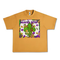 Peanut Butter Mardi Gras fleur de lis Urban Heavy Tee - NancyCooperArtShop