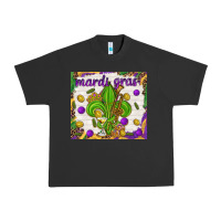 Pigment Black Mardi Gras fleur de lis Urban Heavy Tee - NancyCooperArtShop