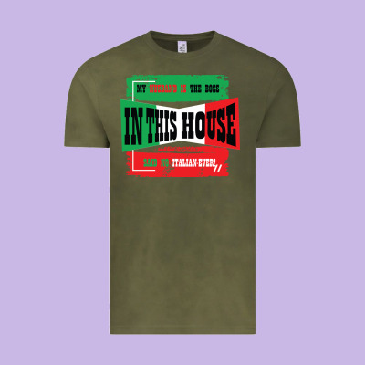 My Husband Is The Boss In This House Said No Italian Ever Vintage Tee Designed By Bettercallsaul