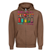 Chestnut battery life of a teacher Zipper Hoodie - BundleAndBundleShop