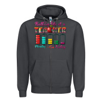 Smoke battery life of a teacher Zipper Hoodie - BundleAndBundleShop