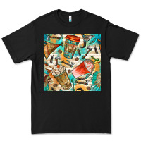 Black western indian coffee cups with aztec seamless pattern bbs Premium Tee - BundleAndBundleShop