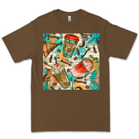Cacao western indian coffee cups with aztec seamless pattern bbs Premium Tee - BundleAndBundleShop