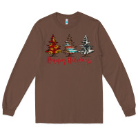 Chestnut happy holidays christmas trees Long Sleeve Tee - Jasminsmagicworld
