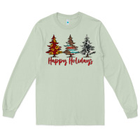 Matcha happy holidays christmas trees Long Sleeve Tee - Jasminsmagicworld