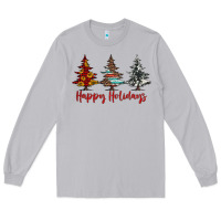 Moon Dust happy holidays christmas trees Long Sleeve Tee - Jasminsmagicworld