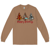 Toasted Coconut happy holidays christmas trees Long Sleeve Tee - Jasminsmagicworld