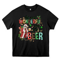 Black the most wonderful time for a beer Heavy Core Tee - MaliasSmallBusiness