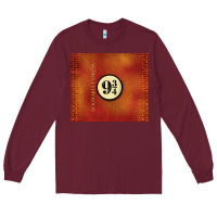 Burgundy magical train station Long Sleeve Tee - TumblerDesignByShophia