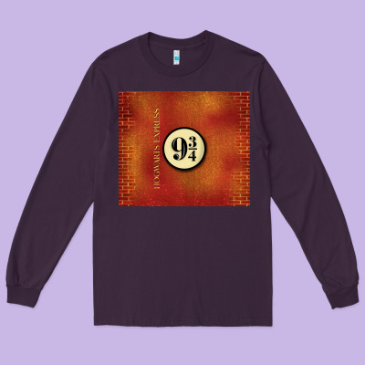 Magical Train Station Long Sleeve Tee Designed By Tumblerdesignbyshophia