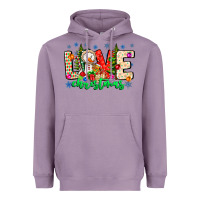Lavender love Christmas Heavyweight Hoodie - CowhideDigitalArt