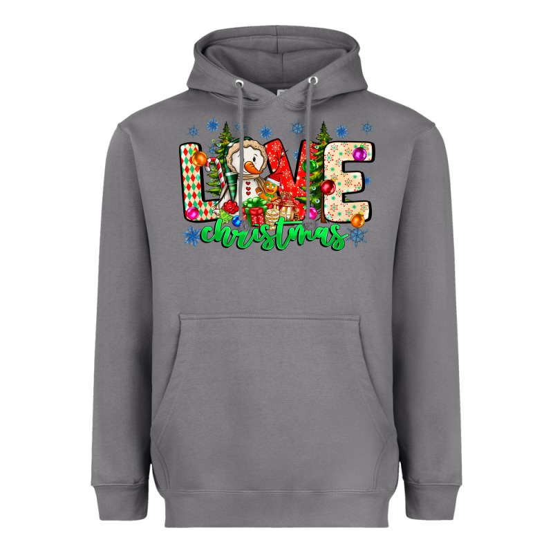 Love Christmas Heavyweight Hoodie by CowhideDigitalArt | Teevron