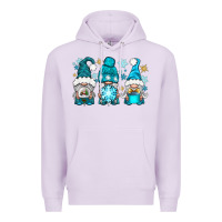 Lilac winter gnomies Premium Hoodie - BundleAndBundleShop