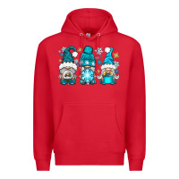 Red winter gnomies Premium Hoodie - BundleAndBundleShop