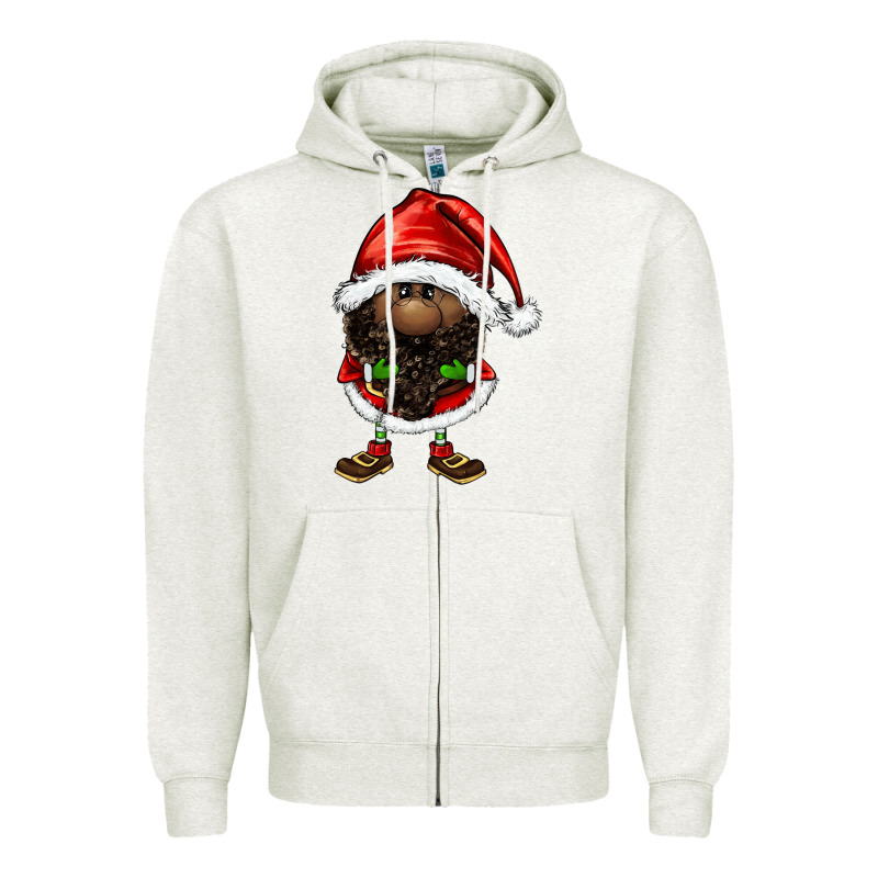 Afro Santa Gnomes Zipper Hoodie by FaDigitalArtStudio | Teevron