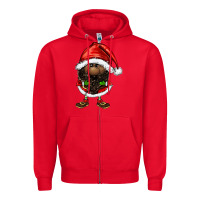Red afro santa gnomes Zipper Hoodie - FaDigitalArtStudio