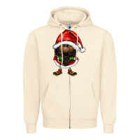 Sandshell afro santa gnomes Zipper Hoodie - FaDigitalArtStudio