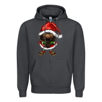 Smoke afro santa gnomes Zipper Hoodie - FaDigitalArtStudio