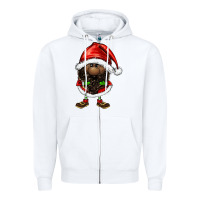 White afro santa gnomes Zipper Hoodie - FaDigitalArtStudio