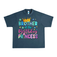 Midnight Navy brother of the birthday princess Urban Heavy Tee - NancyCooperArtShop
