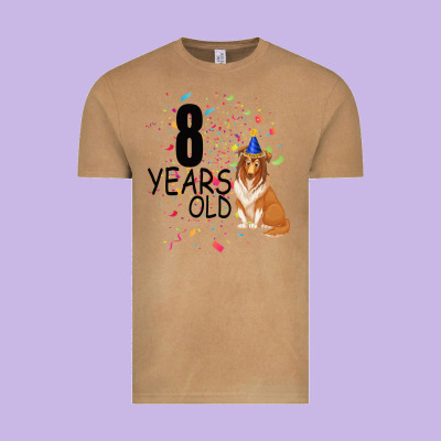 8 Years Old Black Vintage Tee Designed By Bettercallsaul