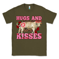 Army Green hugs and kisses charolais bull Classic Tee - RanaPortraitStore