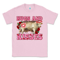 Bubblegum Pink hugs and kisses charolais bull Classic Tee - RanaPortraitStore