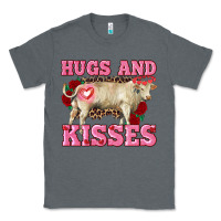 Charcoal Heather hugs and kisses charolais bull Classic Tee - RanaPortraitStore