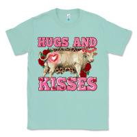 Seafoam hugs and kisses charolais bull Classic Tee - RanaPortraitStore