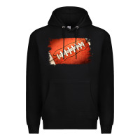 Black American football brushstroke Premium Hoodie - RanaPortraitStore