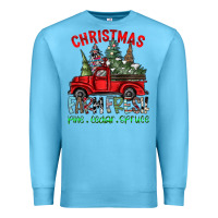 Ocean Blue christmas farm fresh Premium Sweatshirt - CowhideDigitalArt
