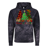 Cloud Black merry christmas trees Vintage Hoodie - NancyCooperArtShop