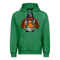 Emerald thanksgiving turkey gnome Urban Hoodie - BarkalooDesign