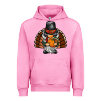 Fuchsia Pink thanksgiving turkey gnome Urban Hoodie - BarkalooDesign