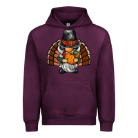 Mauve Wine thanksgiving turkey gnome Urban Hoodie - BarkalooDesign