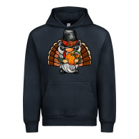Navy thanksgiving turkey gnome Urban Hoodie - BarkalooDesign