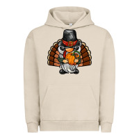 Pigment French Oak thanksgiving turkey gnome Urban Hoodie - BarkalooDesign