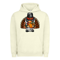 Pigment Pistachio thanksgiving turkey gnome Urban Hoodie - BarkalooDesign