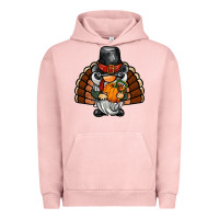 Pigment Salmon thanksgiving turkey gnome Urban Hoodie - BarkalooDesign