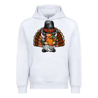 White thanksgiving turkey gnome Urban Hoodie - BarkalooDesign