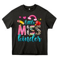 Asphalt little miss kinder Heavy Core Tee - NancyCooperArtShop